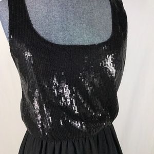 Nollie Women's Size M Black Solid Dress w/ Sequins